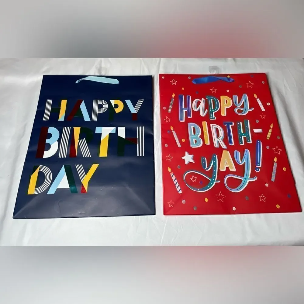 🔥❤️🔥 8 NEW! Happy Birth ‘Yay’ & More Bags All Occasions Sizes Shapes Styles M…